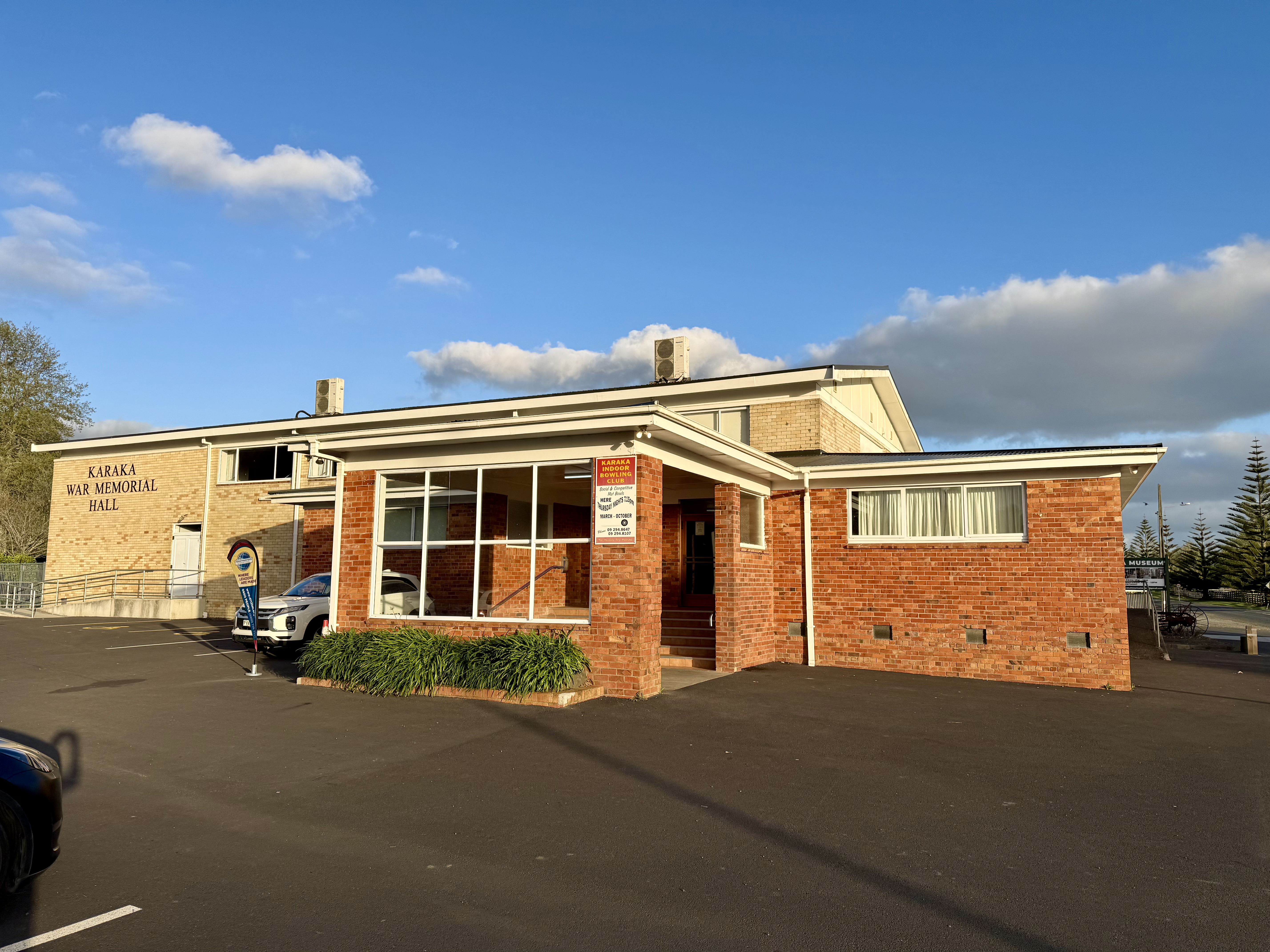 Karaka War Memorial Hall exterior